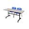 Kobe FlipTop Table, 60" W, 29" H, Laminate Top, Maple MKFT6024PL47BE - alternate 1